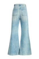 2be4A-Kadın önden Dikişli Bol Paça Denim Pantolon-2-Milagron.com