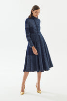 2be4A-Kadın Şeritli Denim Elbise-Elbise-1-Milagron.com