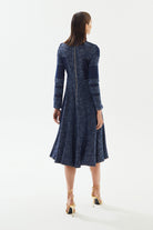 2be4A-Kadın Şeritli Denim Elbise-Elbise-6-Milagron.com