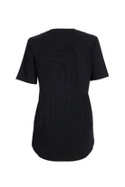 2be4A-Kadın Siyah Arkası Uzun Ttshirt-2-Milagron.com