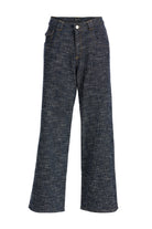 2be4A-Kadın Triko Görünümlü Denim Pantolon-Kot Pantolon-2-Milagron.com