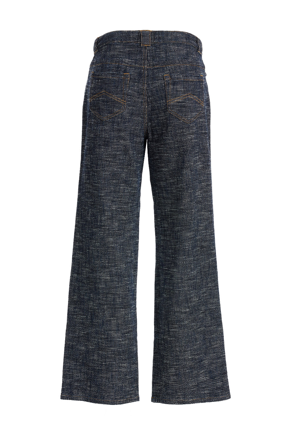 2be4A-Kadın Triko Görünümlü Denim Pantolon-Kot Pantolon-3-Milagron.com