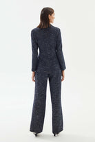 2be4A-Kadın Triko Görünümlü Denim Pantolon-Kot Pantolon-4-Milagron.com