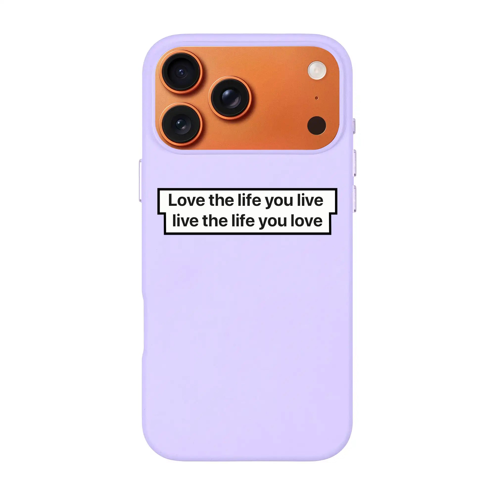 Love The Life-Signature Leather Kılıf Magsafe Özellikli - Iphone 17 Pro Max