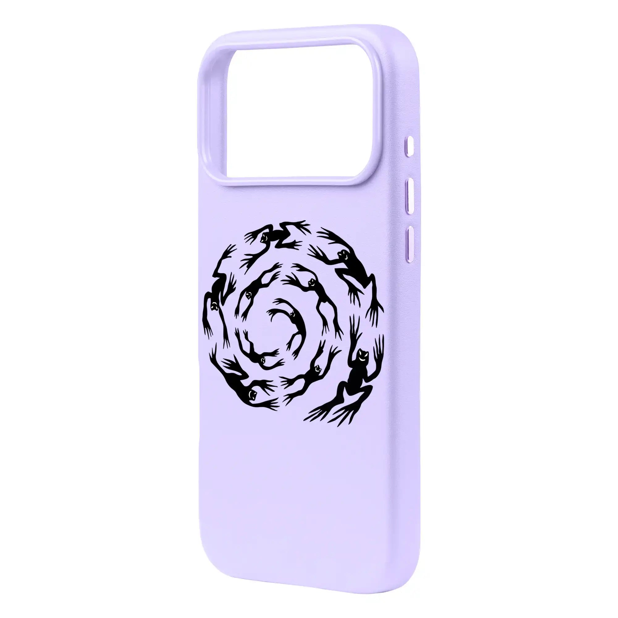 Swirling Frogs-Signature Leather Kılıf Magsafe Özellikli - Iphone 17 Pro