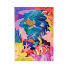 Ohh Deer Natasha Durley Tasarımı 3D Katmanlı Kartpostal Great Barrier Reef - 3D Panoramic 12103