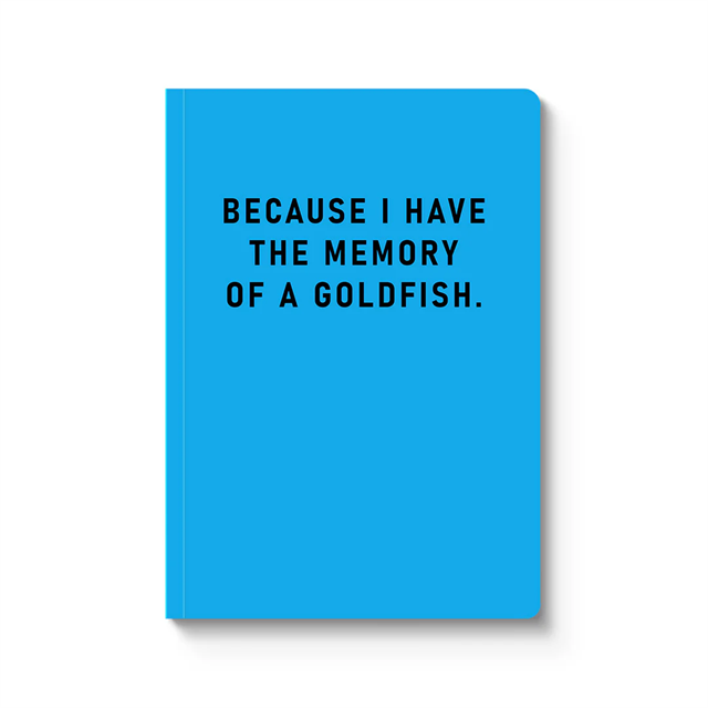 Ohh Deer Tasarımı A5 128 Sayfa Yumuşak Kapak Çizgili Defter Memory Of A Goldfish 9505