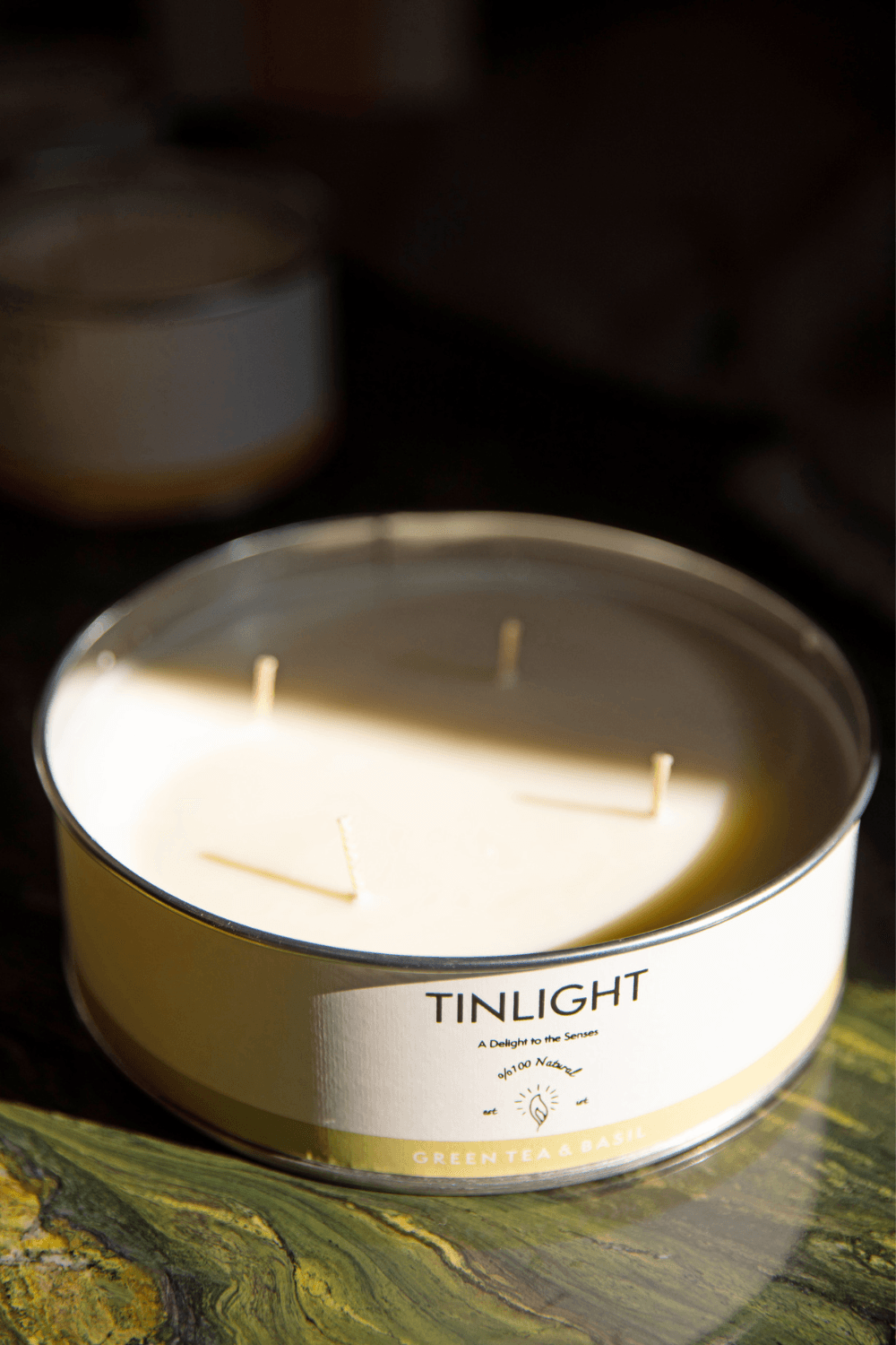 Tinlight | Mum | TINLIGHT GREEN TEA AND BASIL 680 GR | Milagron 