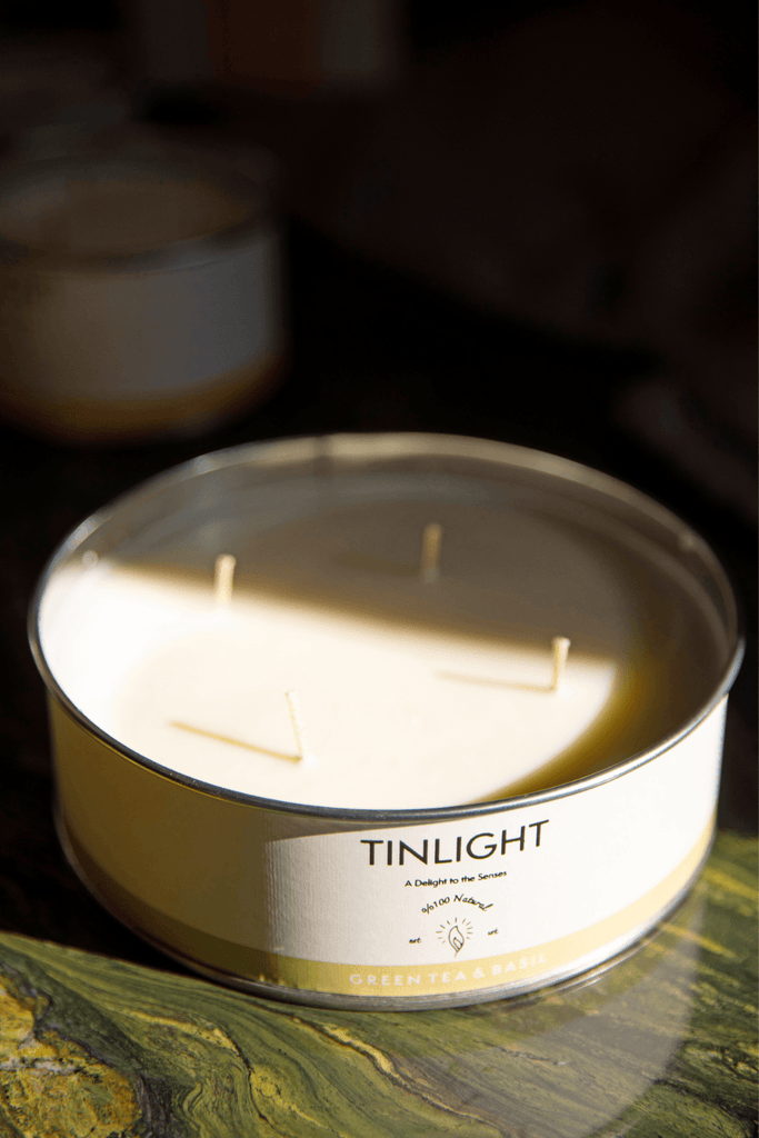 Tinlight | Mum | TINLIGHT GREEN TEA AND BASIL 680 GR | Milagron 