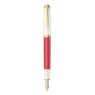 Pelikan Souverän M600 Red-White Dolma Kalem (F) Uç