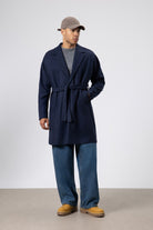 Kemerli Oversize Kaşe Kaban