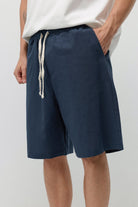 Basic Oversize Keten Şort