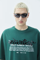 Atelier Kabartma Baskılı Oversize Tişört