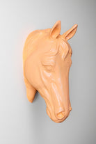 42A35 Home & Living-At Kafası Duvar Figürü | Pastel Turuncu-Duvar Dekorları-1-Milagron.com