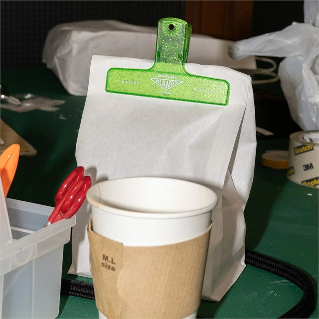 Penco Clampy Glitter Plastic Klips Green