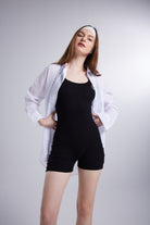 Cepli Oversize Kesim Lovesize Gömlek Beyaz