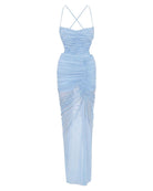 Fainthearted Dress In Baby Blue