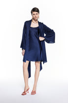 Anya Silk Robe Black
