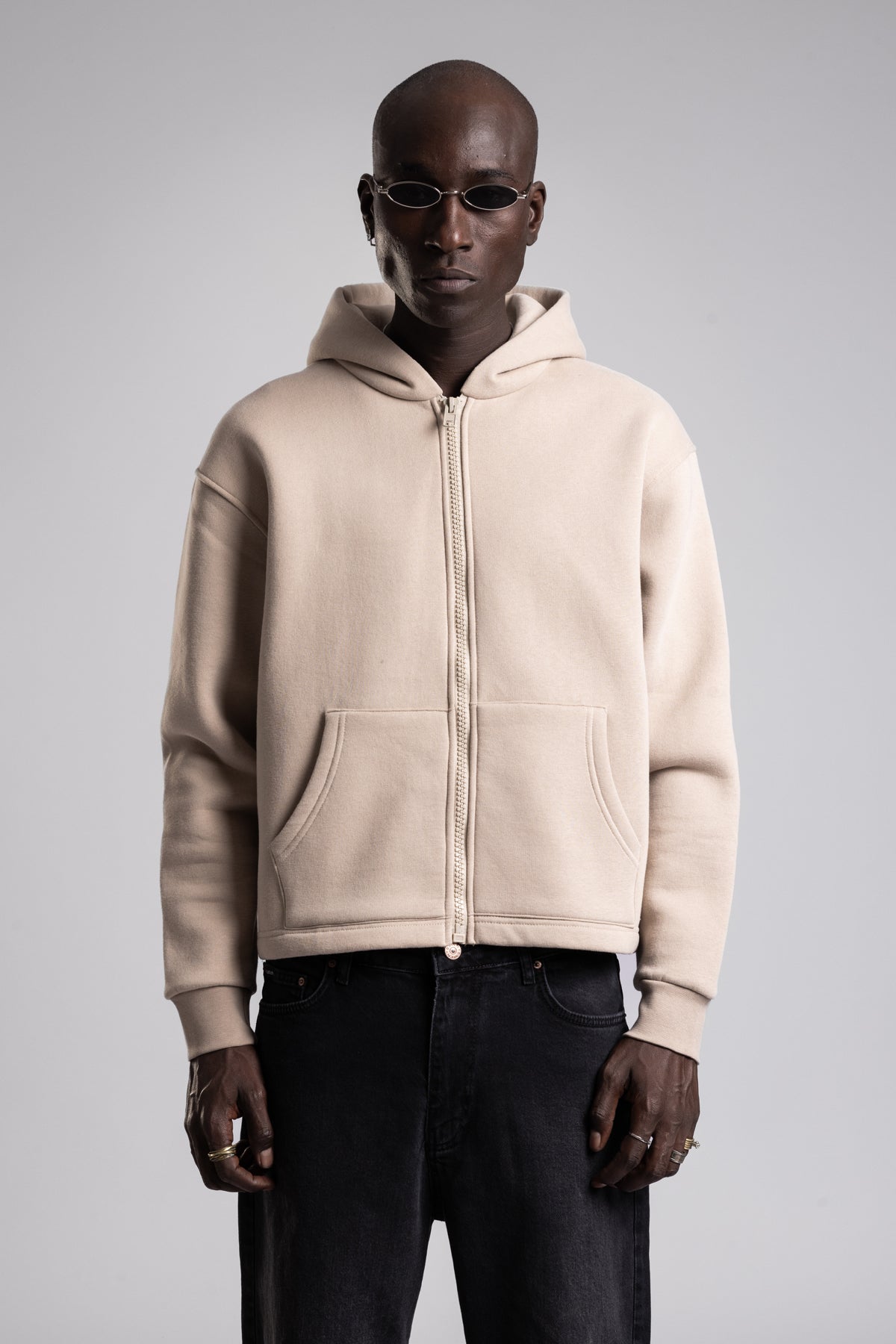 Catch-Kapüşonlu Fermuarlı Sweatshirt-Sweatshirts & Hoodies-2-Milagron.com