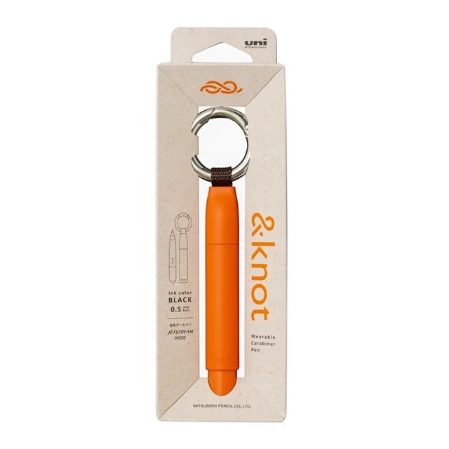 Uni Ball & Knot Çantaya Takılabilir Jetstream Tükenmez Kalem 0.5 Mm Fener Turuncusu