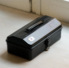 Toyo Steel Y-280 Tool Storage Box Black Metal Saklama Kutusu