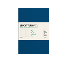 Leuchtturm1917 Jottbook Pur A5 80 Numaralandırılmış Sayfa Noktalı 3'Lü Paket Defter Indigo 400701