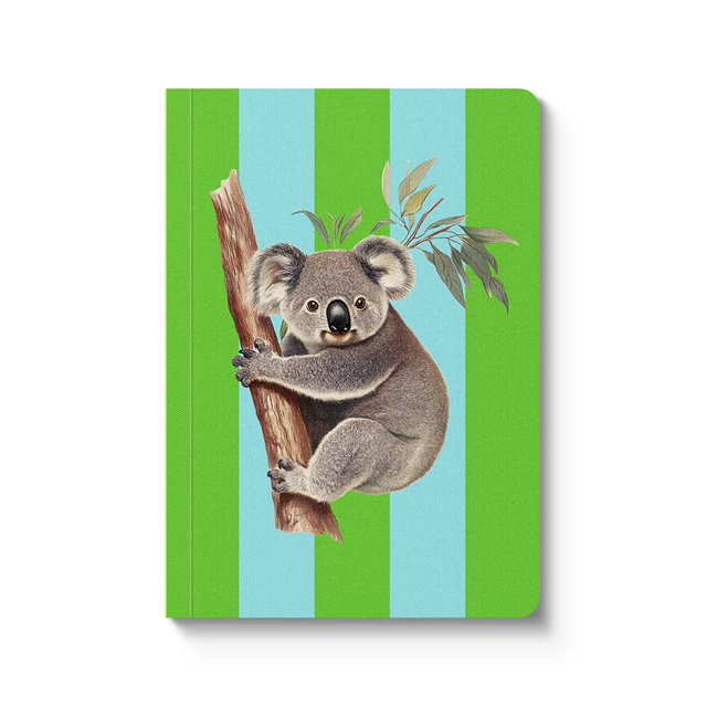 Ohh Deer Kaleido Tasarımı A6 176 Sayfa Premium Yumuşak Kapak Çizgili Defter Striped Koala 12363