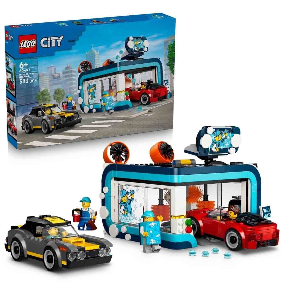 60497 Lego City Otomatik Araç Yıkama 583 Parça +6 Yaş