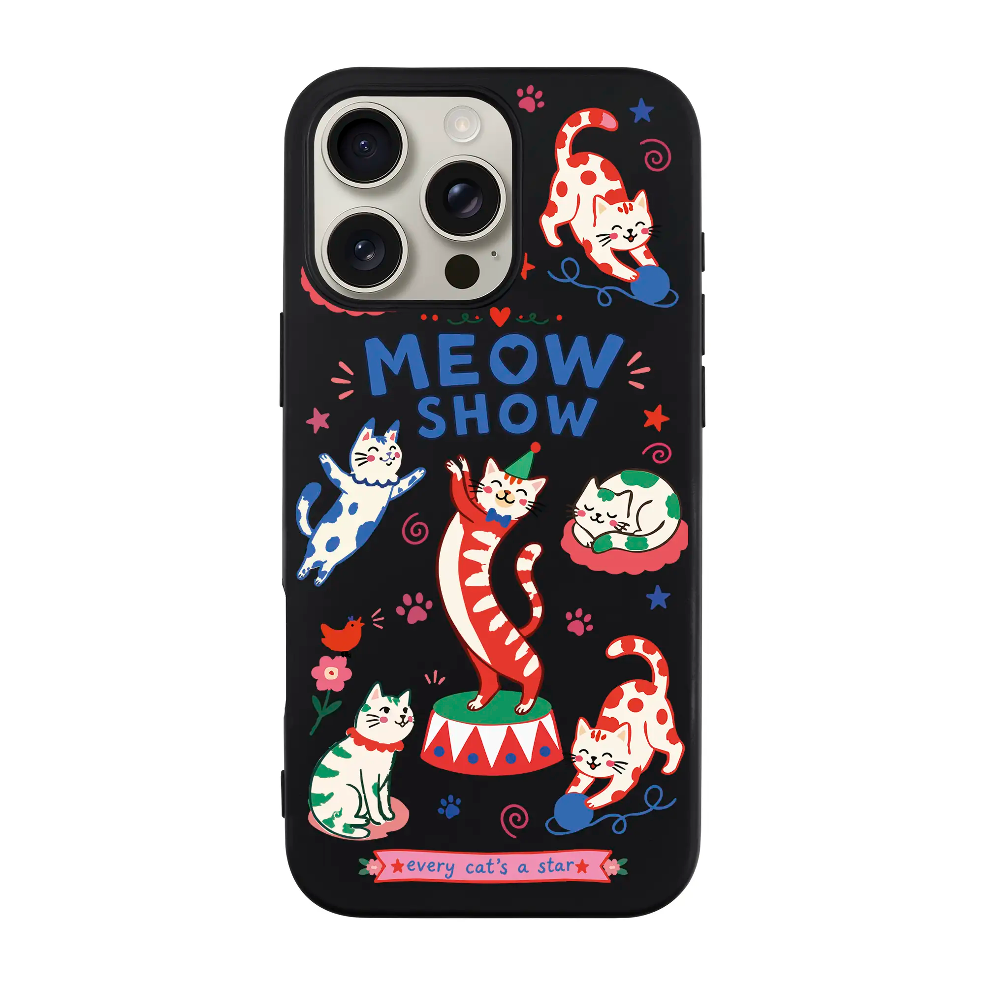 Meow Show-Ultra Silikon Kılıf-Iphone 16 Plus