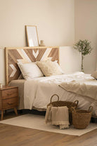 Postotto Design Studio-Po Çift Kişilik Ahşap Yatak/ Baza Başlığı-Yatak-1-Milagron.com