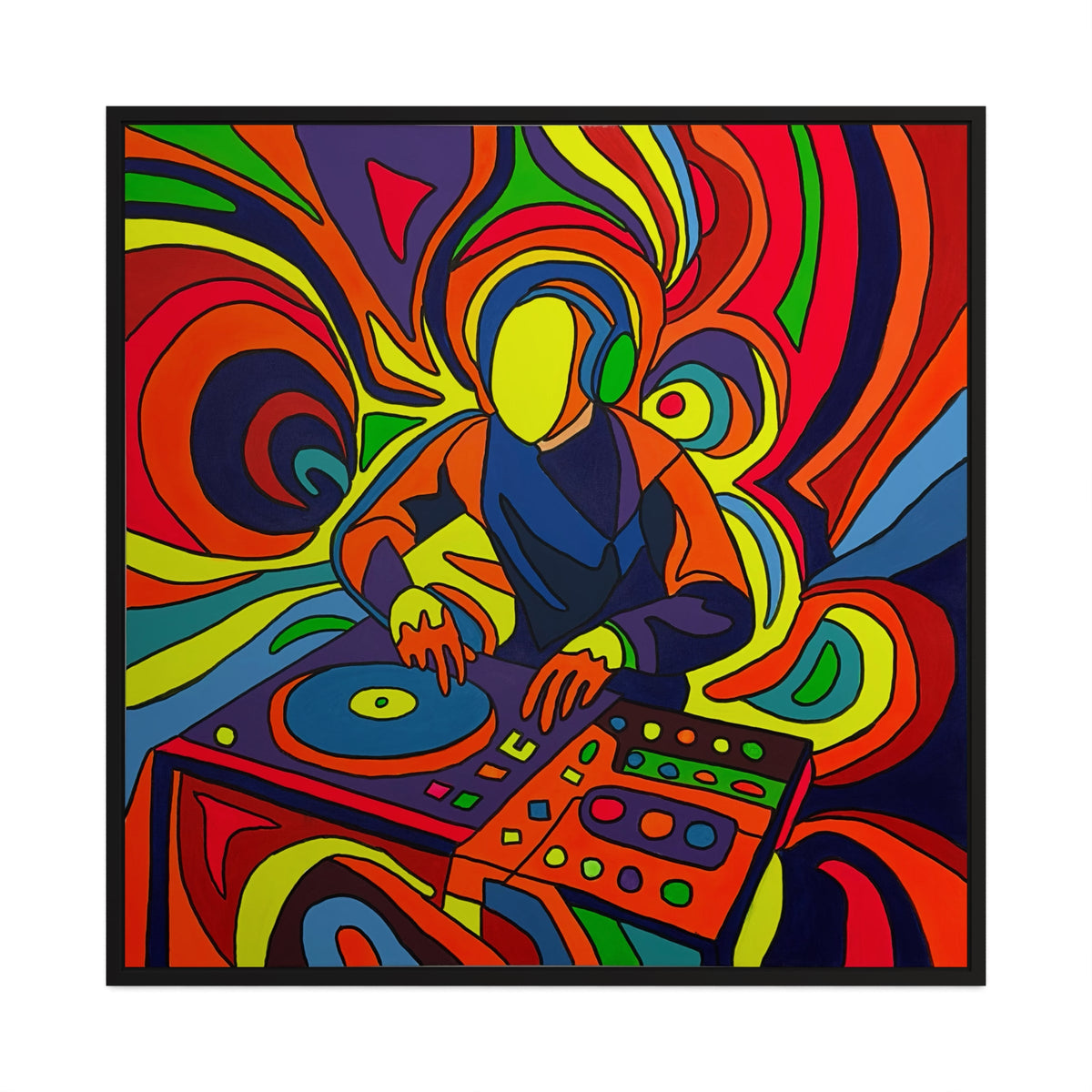 Glow N Flow Tablo | 100X100Cm