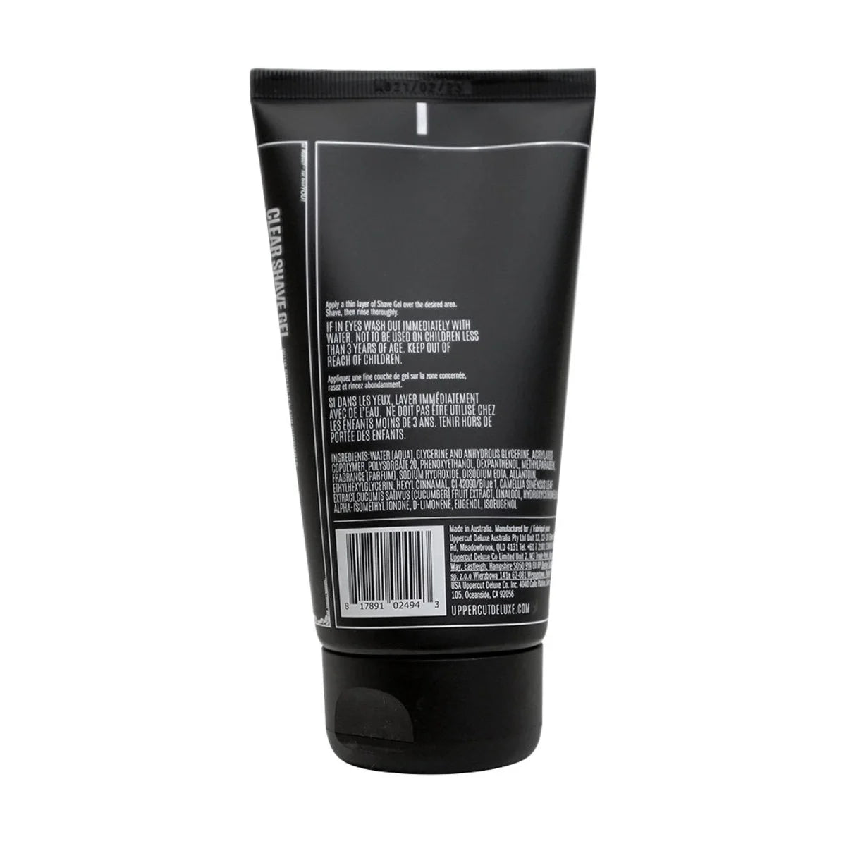 Uppercut Deluxe Clear Shave Gel 120 ML - Yağlı ve Normal Ciltler için Tıraş Jeli