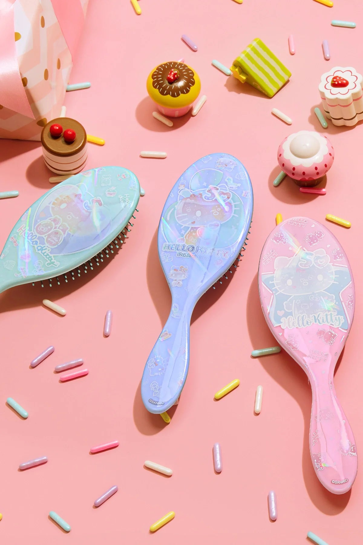 Wet Brush Hello Kitty Dolaşık Açıcı Saç Fırçası Pembe