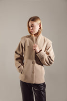 "Milky" Premium Wool Cropped Jacket-Coat