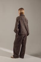 Deep Brown Wool-Blend Quiet Luxury Suit