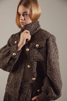 Deep Brown Wool-Blend Quiet Luxury Suit