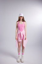 Cepli Oversize Kesim Lovesize Gömlek Pembe