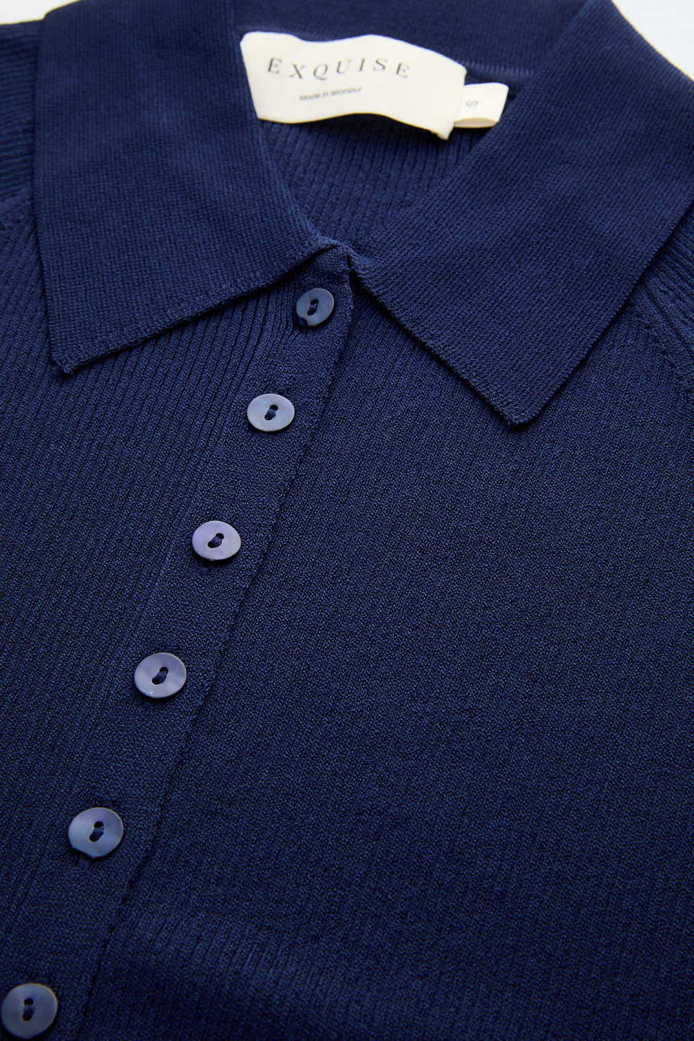 Reglan Kol Yakalı Slim Fit Lacivert Triko Hırka