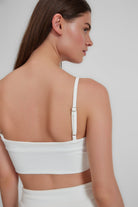 Lilla Beyaz Crop Top