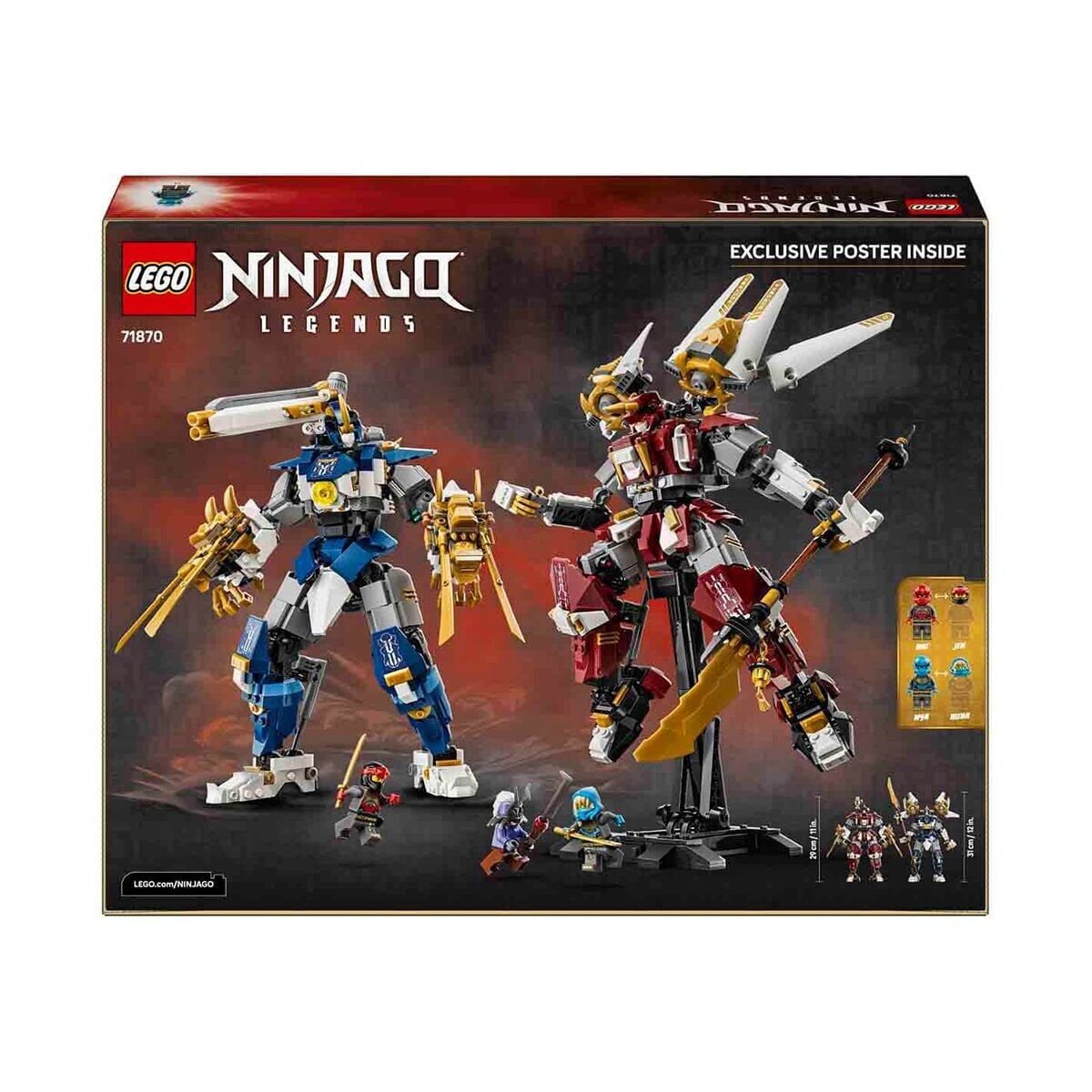 71870 Lego Ninjago İKiz Titan Robotlar 1707 Parça +12 Yaş