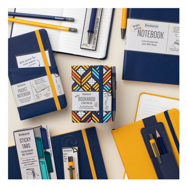 If Bookaroo A7 Gece Mavisi Koyu Kırmızı Defter+Kalem Aztek 38210