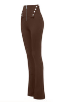 Wown-Angela Kahverengi İspanyol Paça Tayt-Activewear-2-Milagron.com