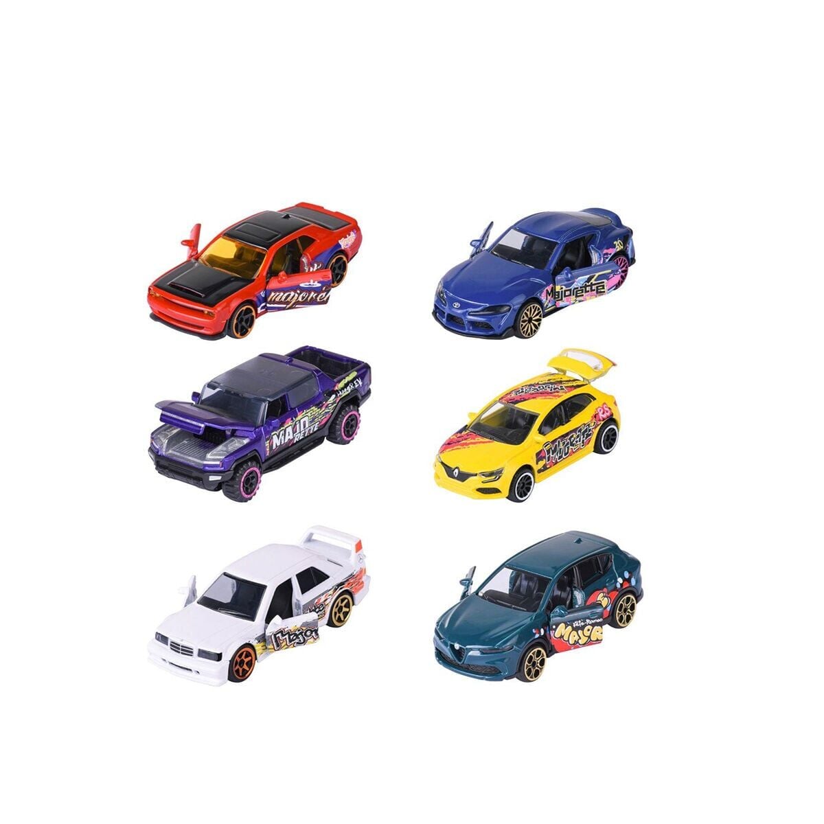 8504100002 Graffiti Premium Cars 6-Asst(Belirtilen Fiyat, Tekli Satış Için Adet Fiyatıdır.)