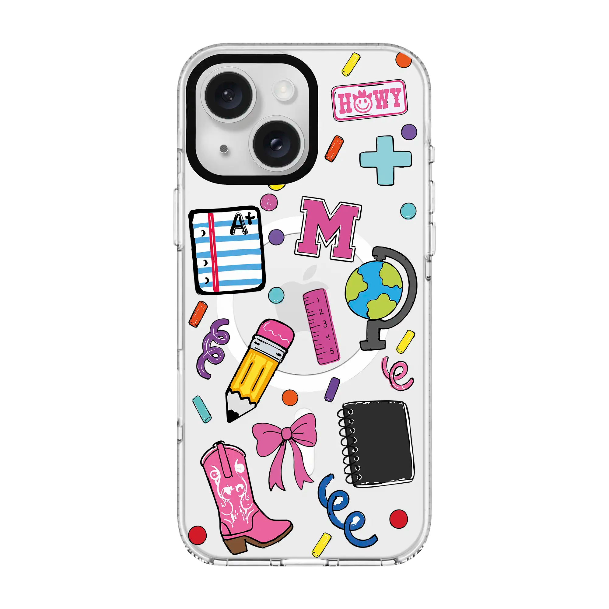 School Crush-Clear Kılıf Magsafe Özellikli - Iphone 15 Plus