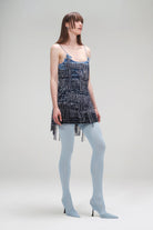 A Piece of Work-Denim Tassel Dress-Elbise-1-Milagron.com