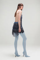 A Piece of Work-Denim Tassel Dress-Elbise-2-Milagron.com