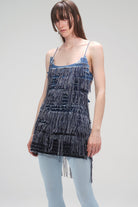 A Piece of Work-Denim Tassel Dress-Elbise-3-Milagron.com