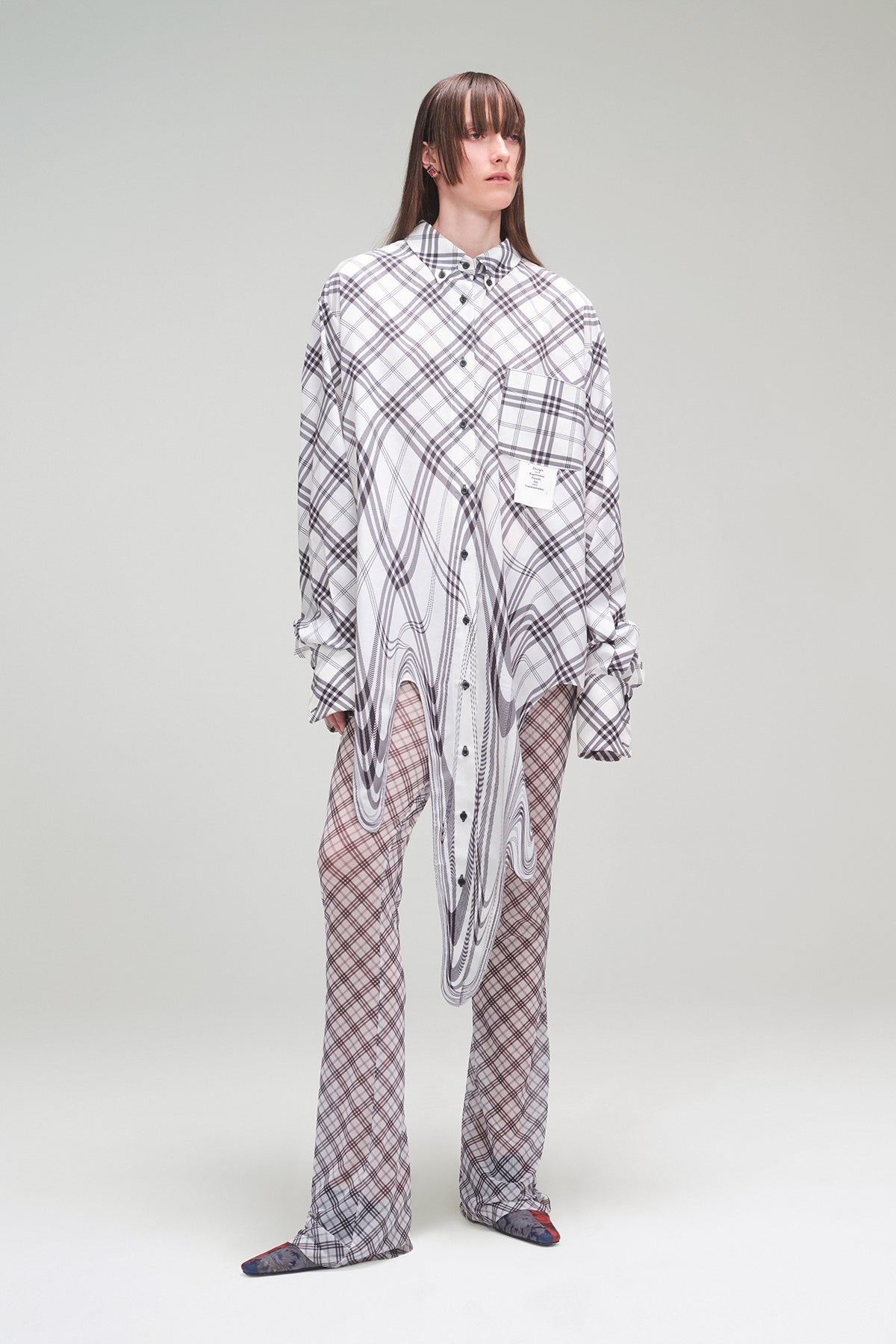 A Piece of Work-Melting Plaid Shirt-Gömlek-1-Milagron.com