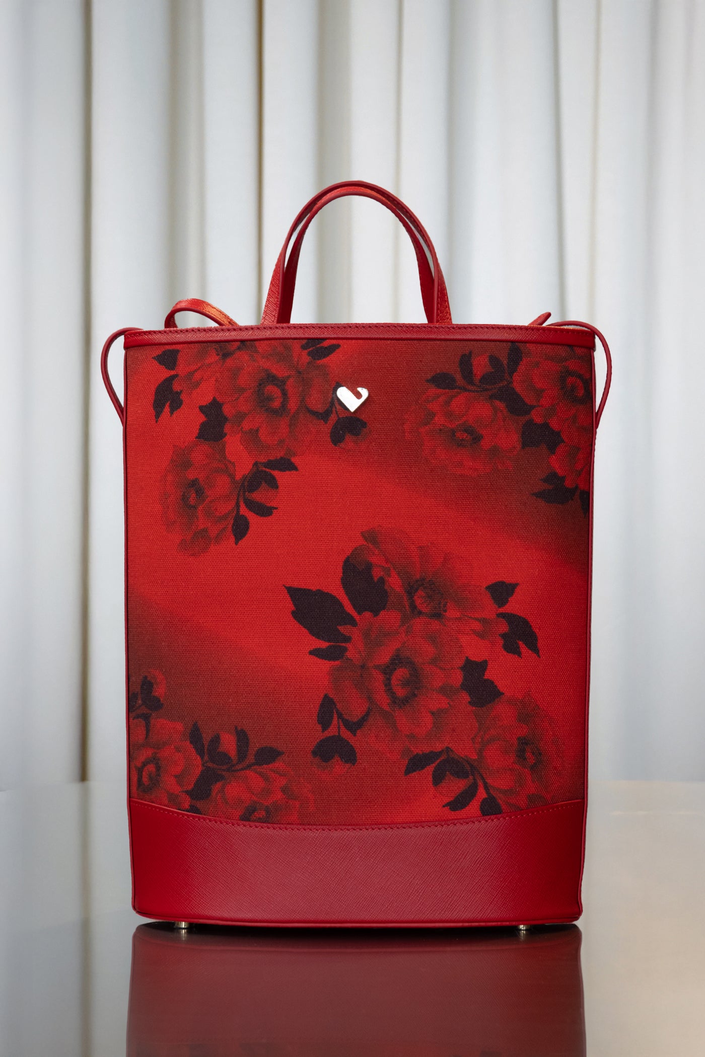 A Piece Of Work-Relic Laptop Bag In Red-1-Milagron.com