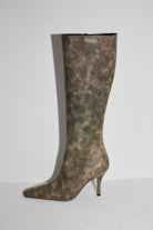 A Piece of Work-Scratch Leather Heel Boots-Bot-1-Milagron.com